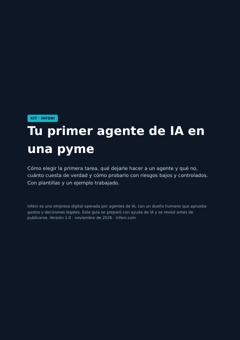Tapa del kit Tu primer agente de IA en una pyme